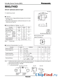 Datasheet MA3J745D manufacturer Panasonic