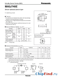 Datasheet MA3J745E manufacturer Panasonic