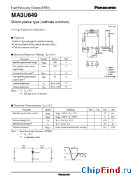 Datasheet MA3U649 manufacturer Panasonic