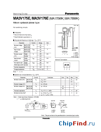 Datasheet MA3V175EMA175WK manufacturer Panasonic