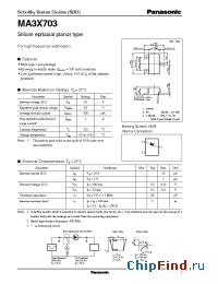 Datasheet MA3X703 manufacturer Panasonic