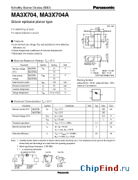 Datasheet MA3X704 manufacturer Panasonic