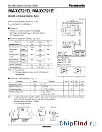 Datasheet MA3X721D manufacturer Panasonic