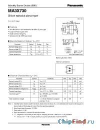 Datasheet MA3X730 manufacturer Panasonic