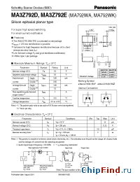 Datasheet MA3Z792E manufacturer Panasonic
