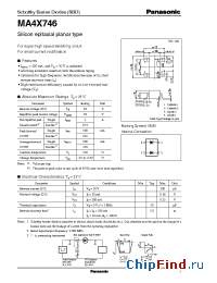 Datasheet MA4X746 manufacturer Panasonic