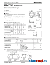 Datasheet MA4Z713 manufacturer Panasonic