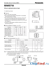 Datasheet MA6S718 manufacturer Panasonic