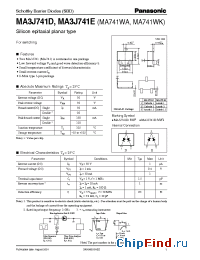 Datasheet MA741WK manufacturer Panasonic