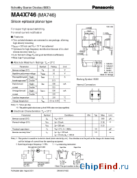 Datasheet MA746 manufacturer Panasonic