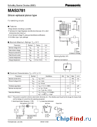 Datasheet MAS3781 manufacturer Panasonic