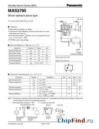 Datasheet MAS3795 manufacturer Panasonic