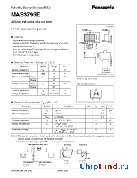 Datasheet MAS3795E manufacturer Panasonic