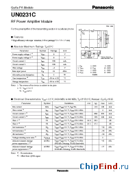 Datasheet UN0231C manufacturer Panasonic