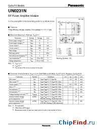 Datasheet UN0231N manufacturer Panasonic