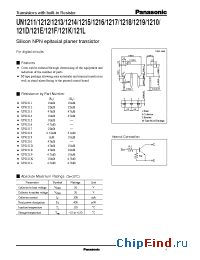 Datasheet UN1211 manufacturer Panasonic