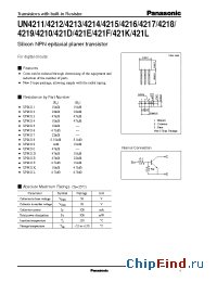 Datasheet UN421D manufacturer Panasonic