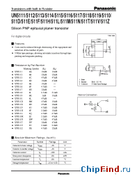 Datasheet UN5119 manufacturer Panasonic