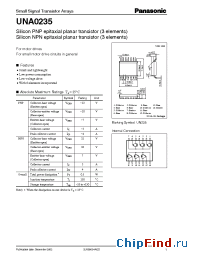 Datasheet UNA0235 manufacturer Panasonic