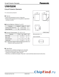 Datasheet UNHS206 manufacturer Panasonic