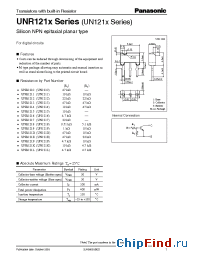 Datasheet UNR1216 manufacturer Panasonic