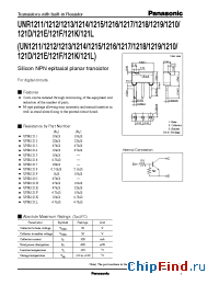 Datasheet UNR1219UN1219 manufacturer Panasonic