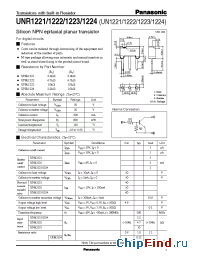 Datasheet UNR1223 manufacturer Panasonic