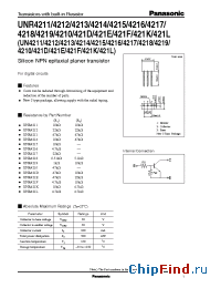 Datasheet UNR4213UN4213 manufacturer Panasonic