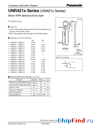 Datasheet UNR421D manufacturer Panasonic
