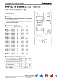 Datasheet UNR5210 manufacturer Panasonic