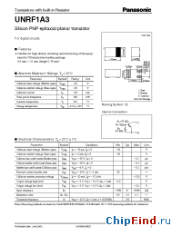 Datasheet UNRF1A3 manufacturer Panasonic