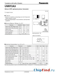 Datasheet UNRF2A3 manufacturer Panasonic