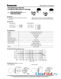 Datasheet WM-034C manufacturer Panasonic