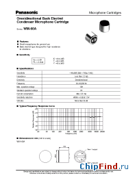 Datasheet WM-60A manufacturer Panasonic