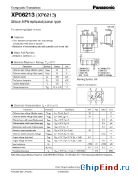 Datasheet XP06213 manufacturer Panasonic