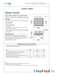 Datasheet 1.5SMCJ170A manufacturer Pan Jit