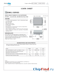 Datasheet 1.5SMCJ17A manufacturer Pan Jit