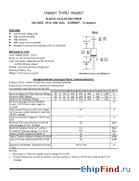 Datasheet 1N4005 manufacturer Pan Jit