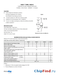 Datasheet 1N5819 manufacturer Pan Jit