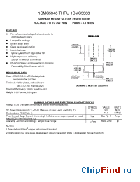 Datasheet 1SMC5349 manufacturer Pan Jit