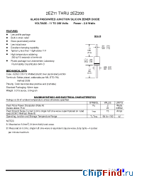 Datasheet 2EZ19 manufacturer Pan Jit