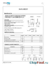 Datasheet BAS70CW manufacturer Pan Jit