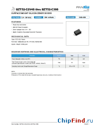 Datasheet BZT52-C36S manufacturer Pan Jit