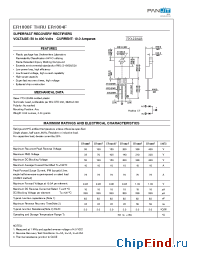 Datasheet ER1001AF manufacturer Pan Jit