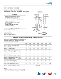 Datasheet ER1002 manufacturer Pan Jit