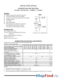Datasheet ER101 manufacturer Pan Jit