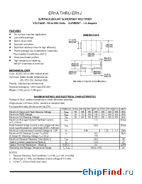 Datasheet ER1J manufacturer Pan Jit