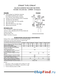 Datasheet ER800F manufacturer Pan Jit