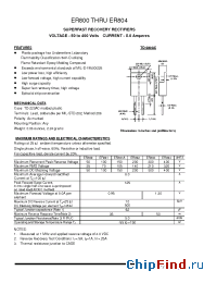 Datasheet ER802 manufacturer Pan Jit