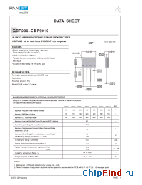 Datasheet GBP2010 manufacturer Pan Jit